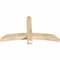 Ekena Millwork Bellingham Rough Sawn Timber Gable Bracket, Douglas Fir, 48"W x 28"H x 4"D x 4"F, 14/12 Pitch GBW048X28X0404BEL00RDF - alternate 2